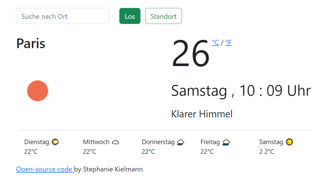 Kieli Wetter Website